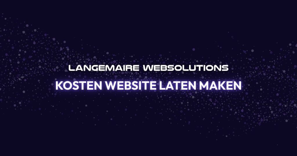 kosten website laten maken als tekst