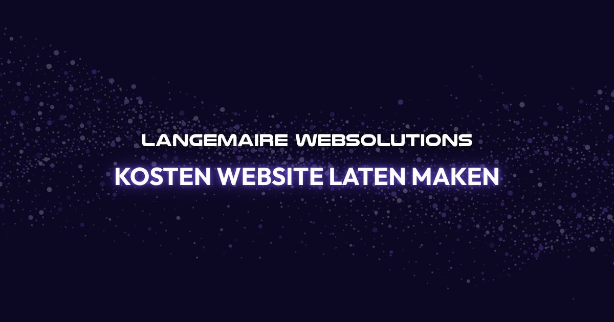 kosten website laten maken als tekst